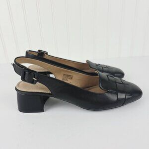ROCKPORT Women's Leather  Esma Slingback Flats ‎ Size 9
